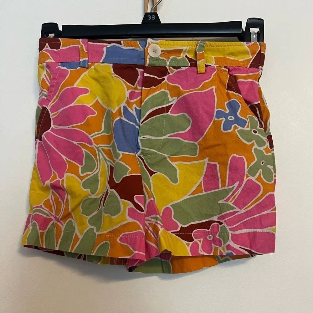 Zara Multicolor Floral Print Shorts